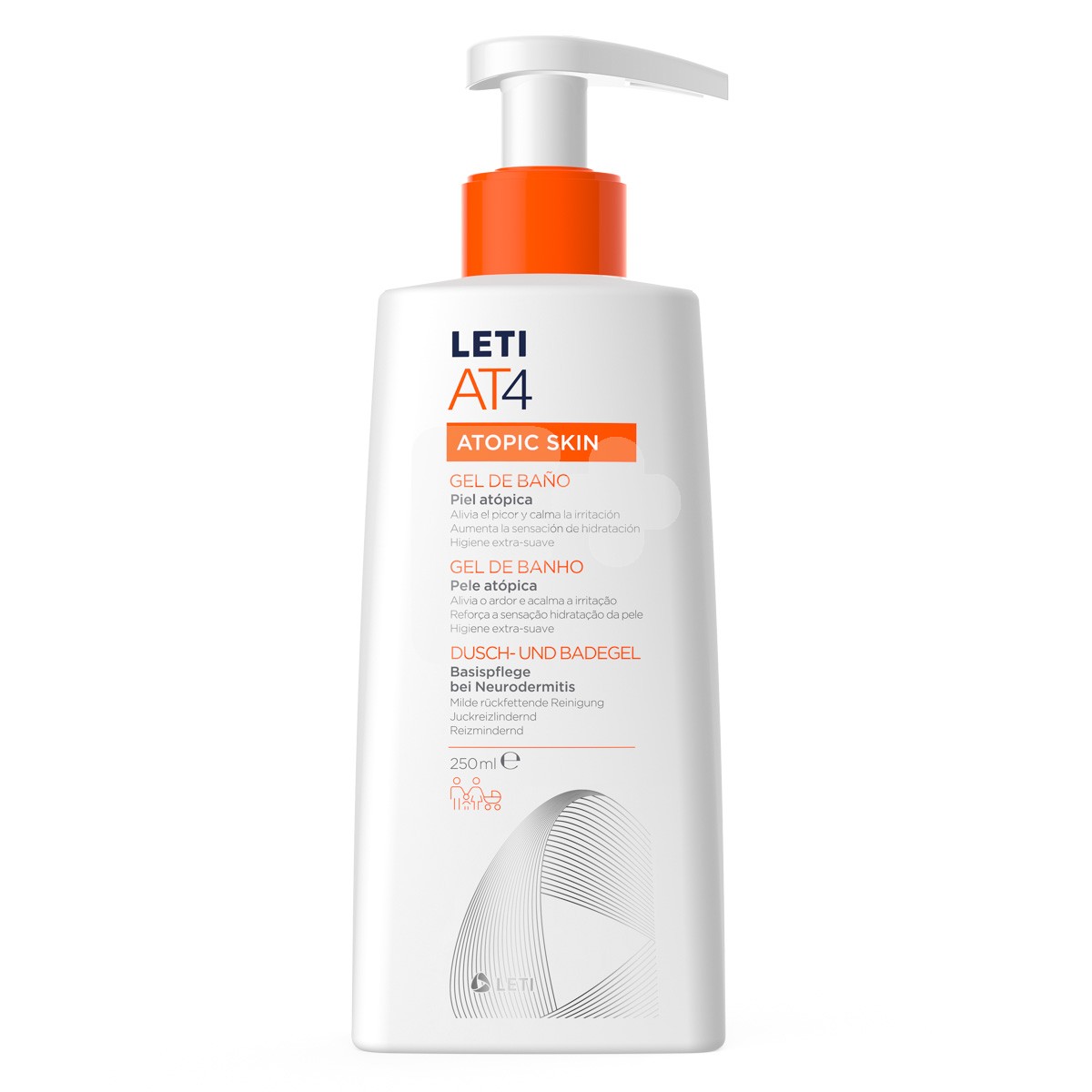 Leti AT4 gel de baño  250ml