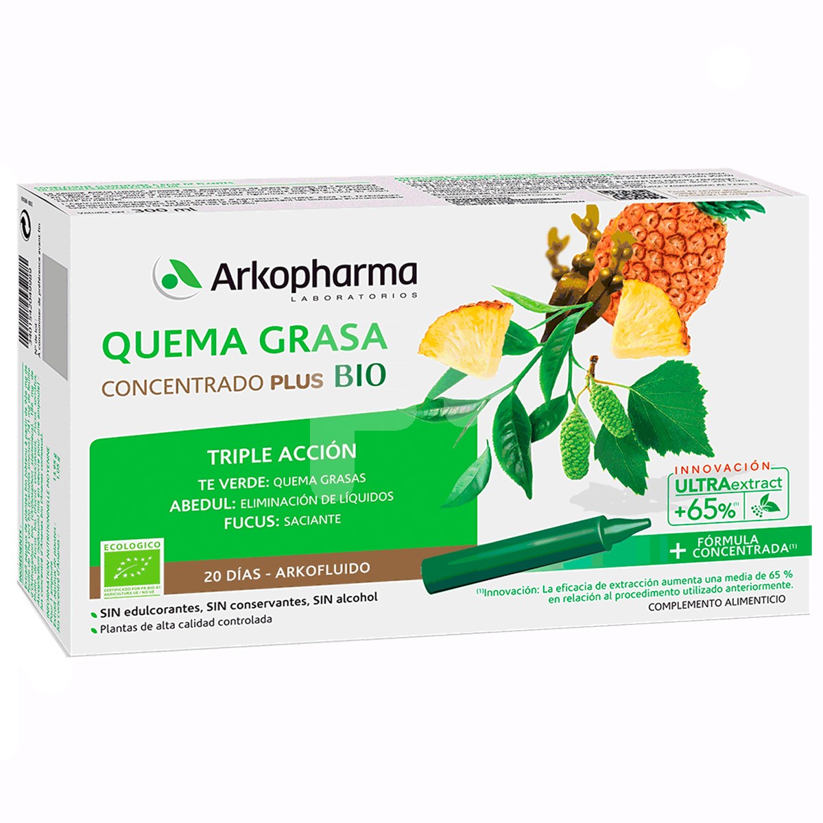 Arkofluido quemagrasa 20 unidosis bio