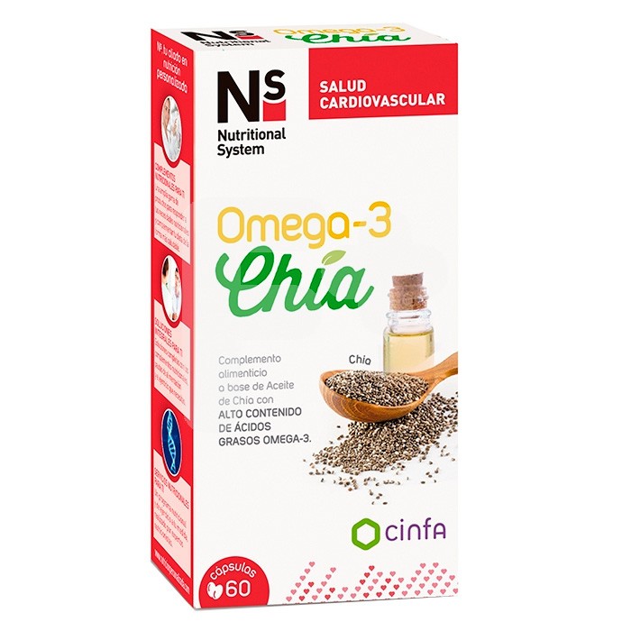 N+s omega 3 chia 60 capsulas