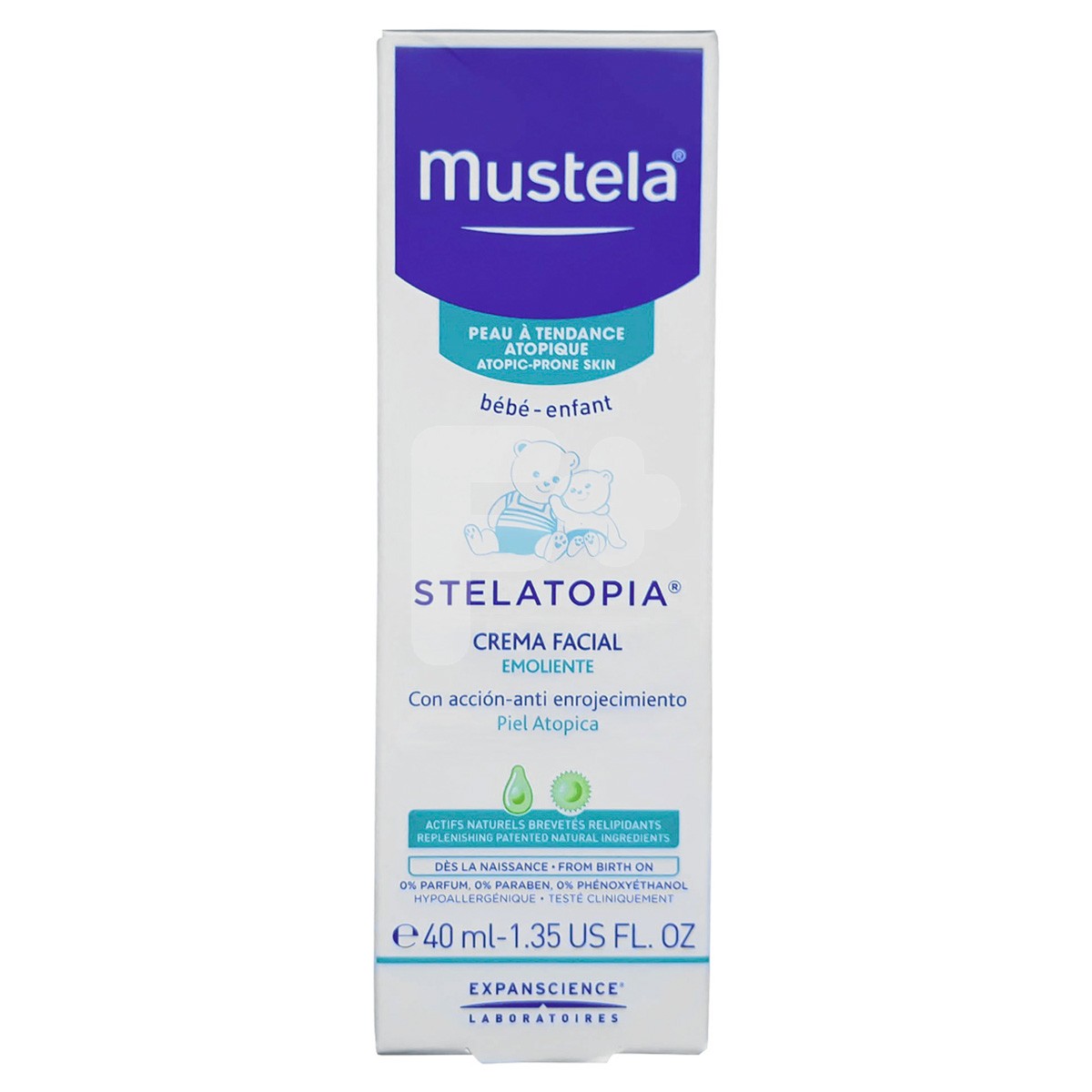 Mustela stelatopia crema facial 40ml