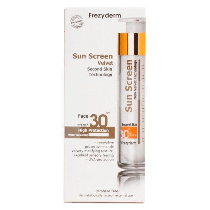 Velvet sunscreen facial spf30 50ml