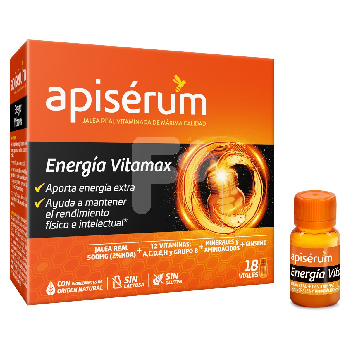 Apiserum energía vitamax 18 viales