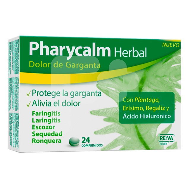 Pharycalm herbal dolor garganta 24 comprimidos