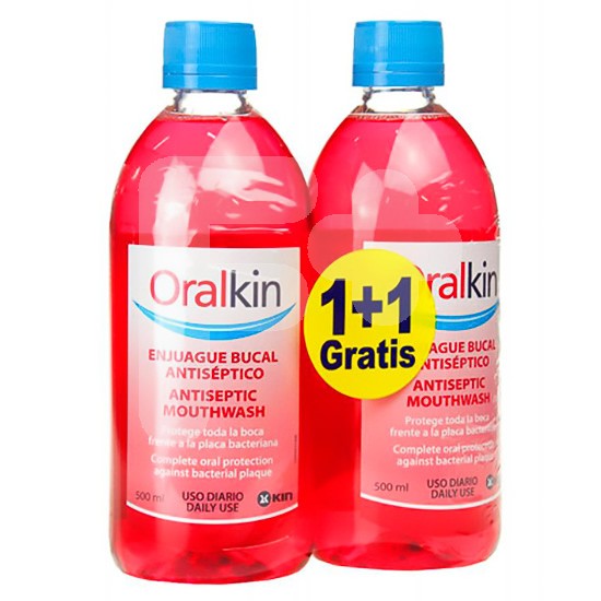 Oralkin enjuague 500ml pack 2x1