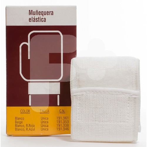 MUÑEQUERA BENTERM VELCRO BLANCA