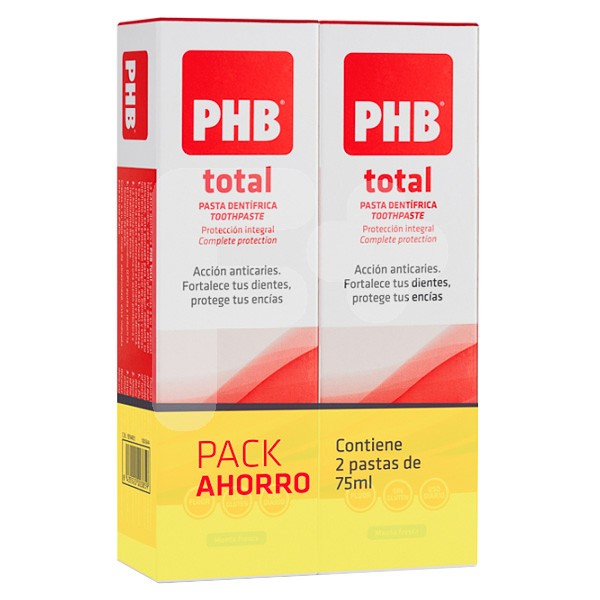 Phb pasta total duplo 75ml + 75ml