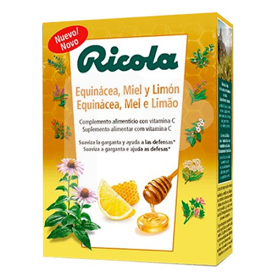 Ricola caramelos equinacea miel limón 50g