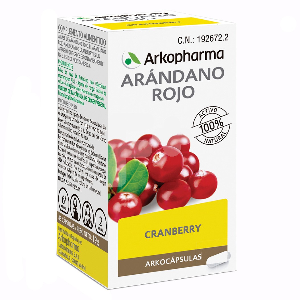 ARKOCAPSULAS CRANBERRY ARANDANO ROJO 50C