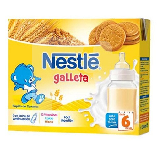 Nestlé Papilla líquida con galleta 2x250ml