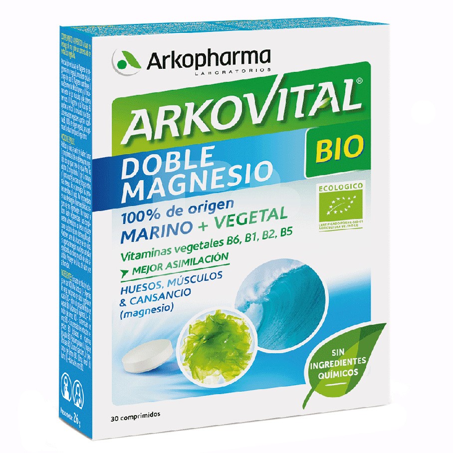 Arkovital doble magnesio bio 30 comprimidos