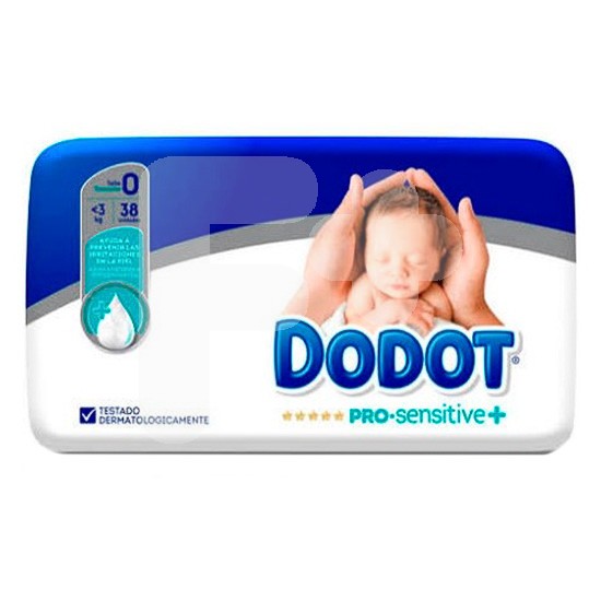 Dodot Pañal pro sensitive T/0  3kg  38uds