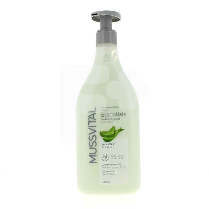 Mussvital Essentials loción corporal aloe 400ml