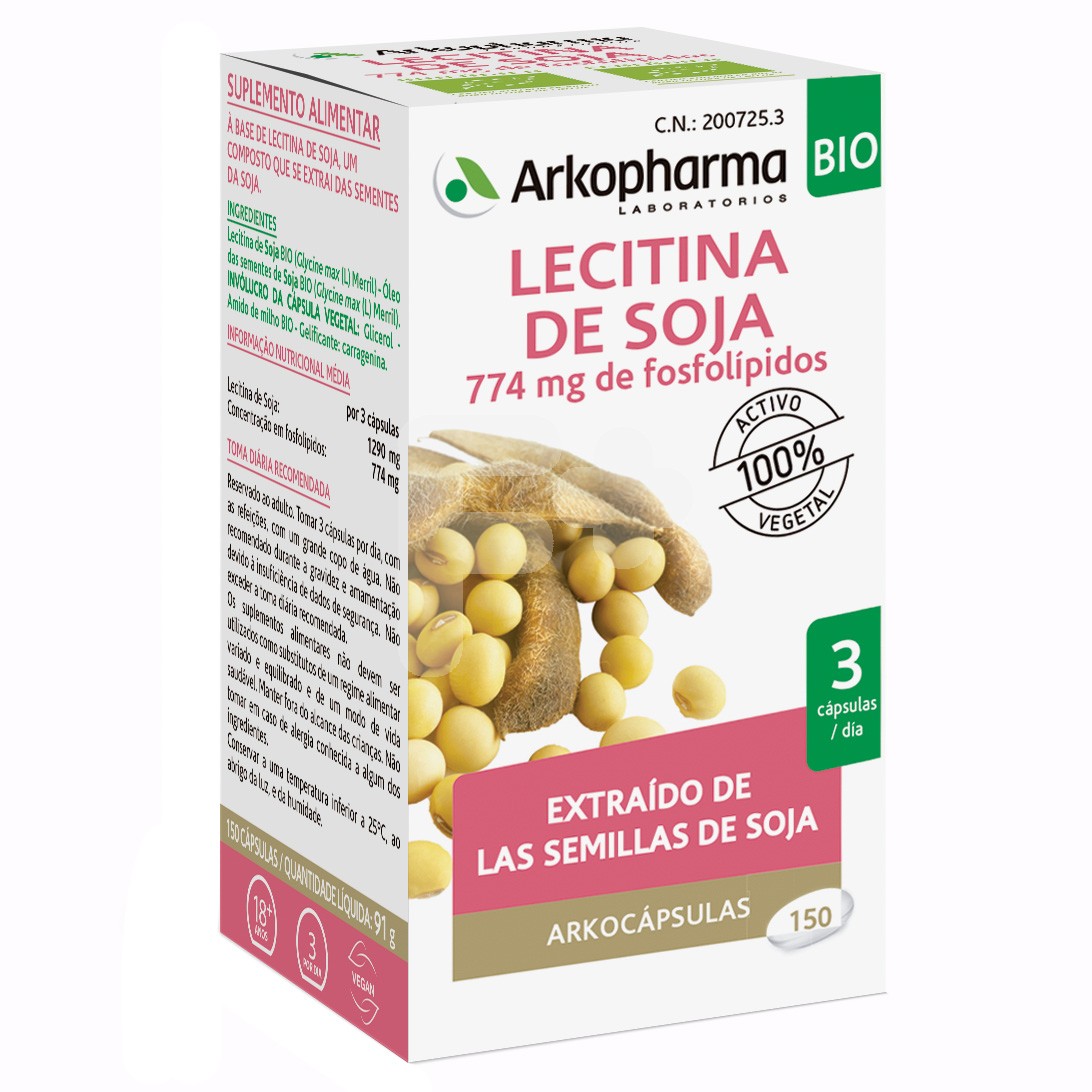 ARKOCAPSULAS LECITINA SOJA 150 CAPSULAS