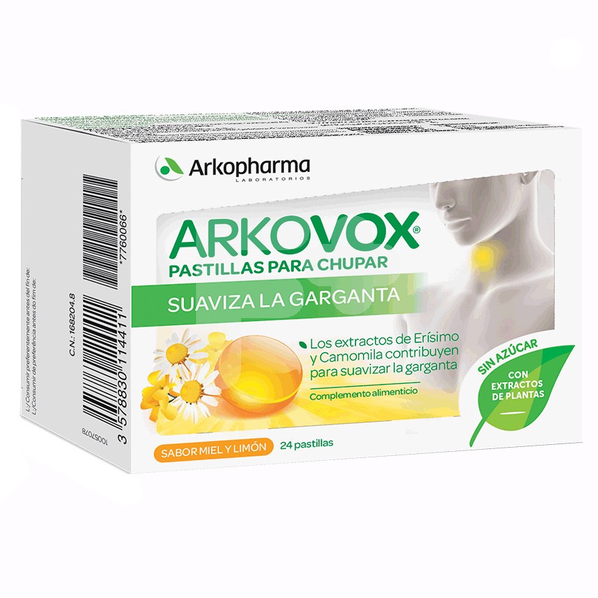 ARKOVOX 24 PASTILLAS MIEL LIMON