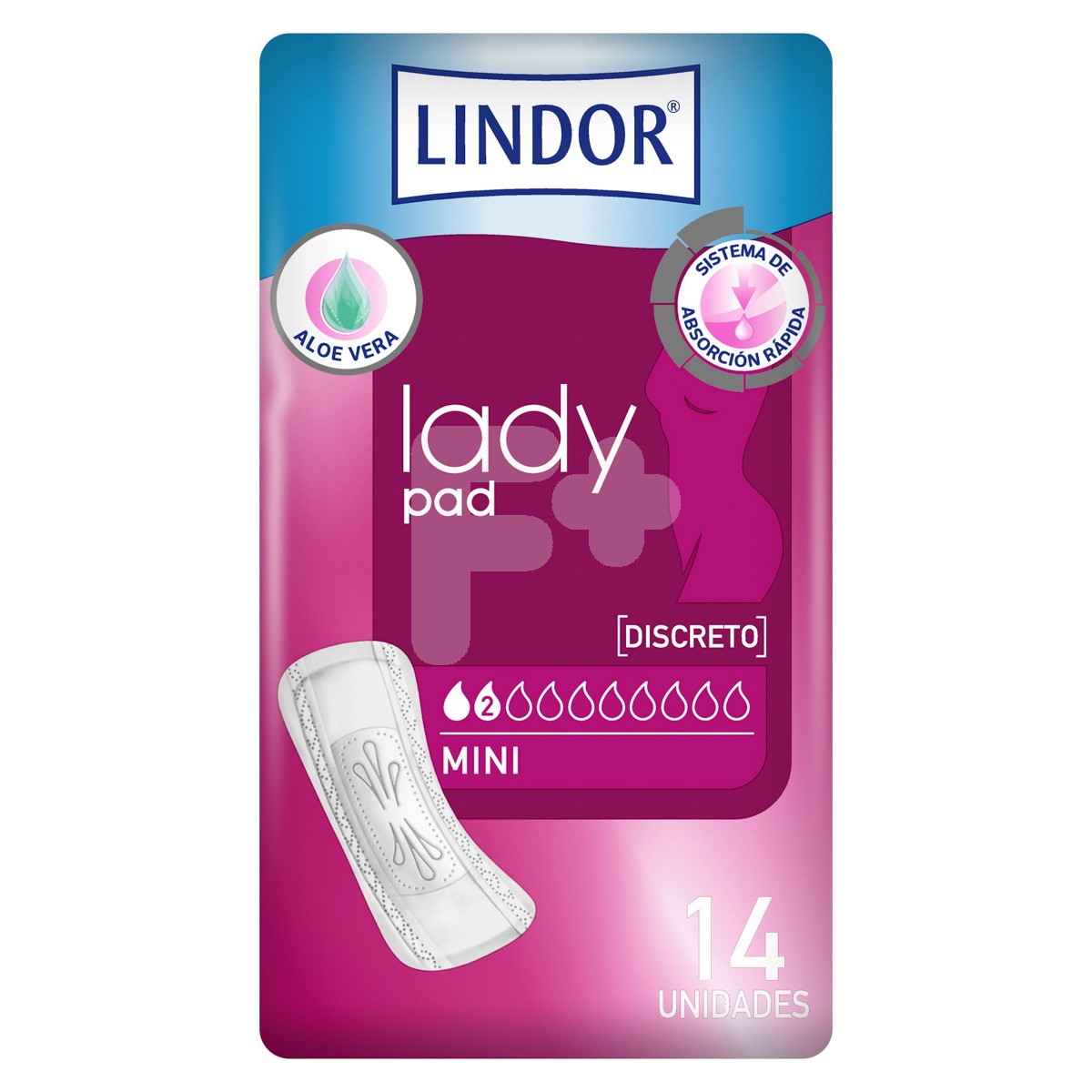 Lindor Lady pad mini 2 gotas 14u