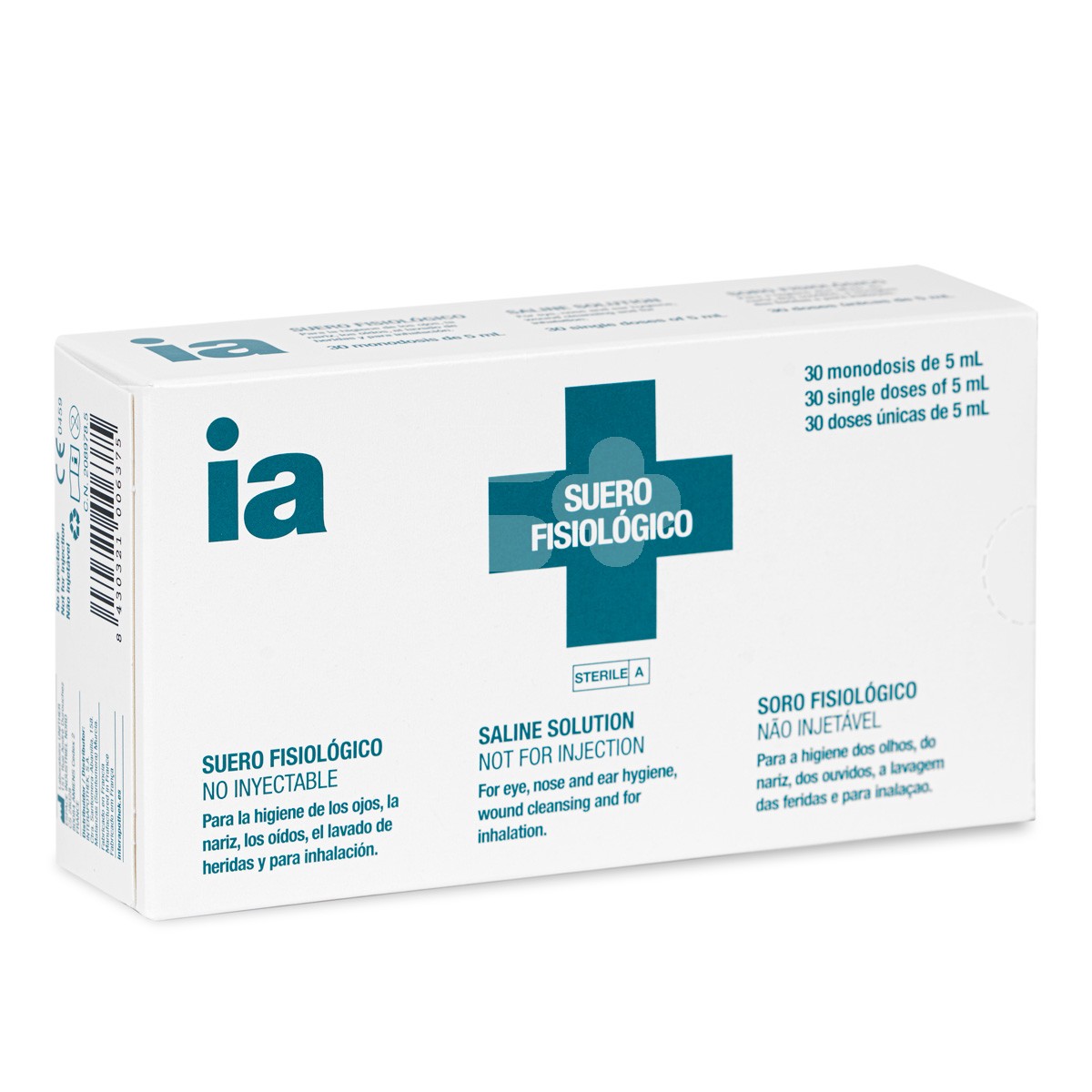 Interapothek suero fisiológico 30monodosis Interapothek suero fisiológico 30monodosis