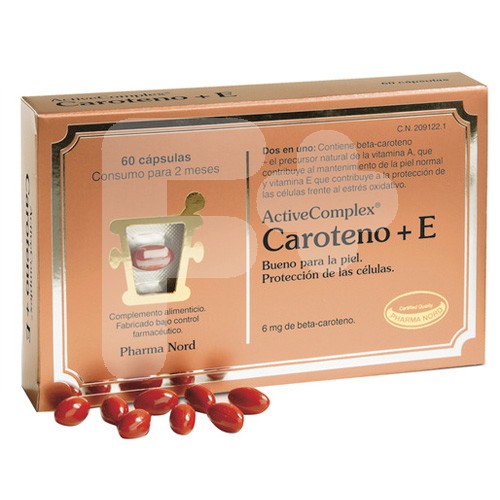 ACTIVE COMPLEX CAROTENO+E 60 CAPSULAS