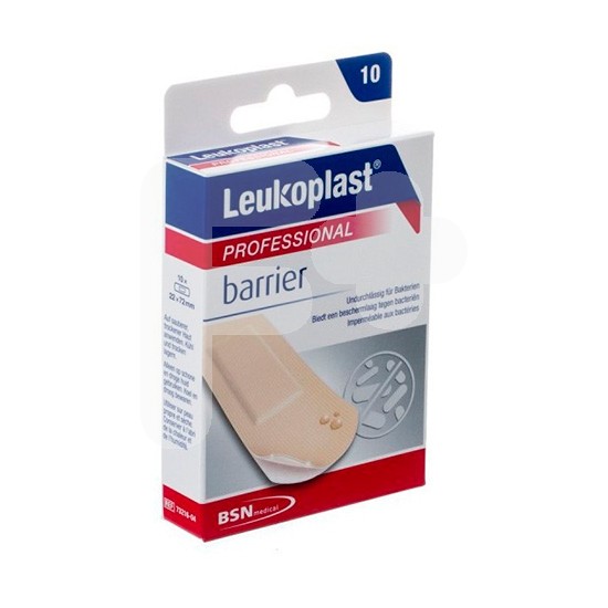 Leukoplast barrier transp 22 mm x 72 mm 10 uds