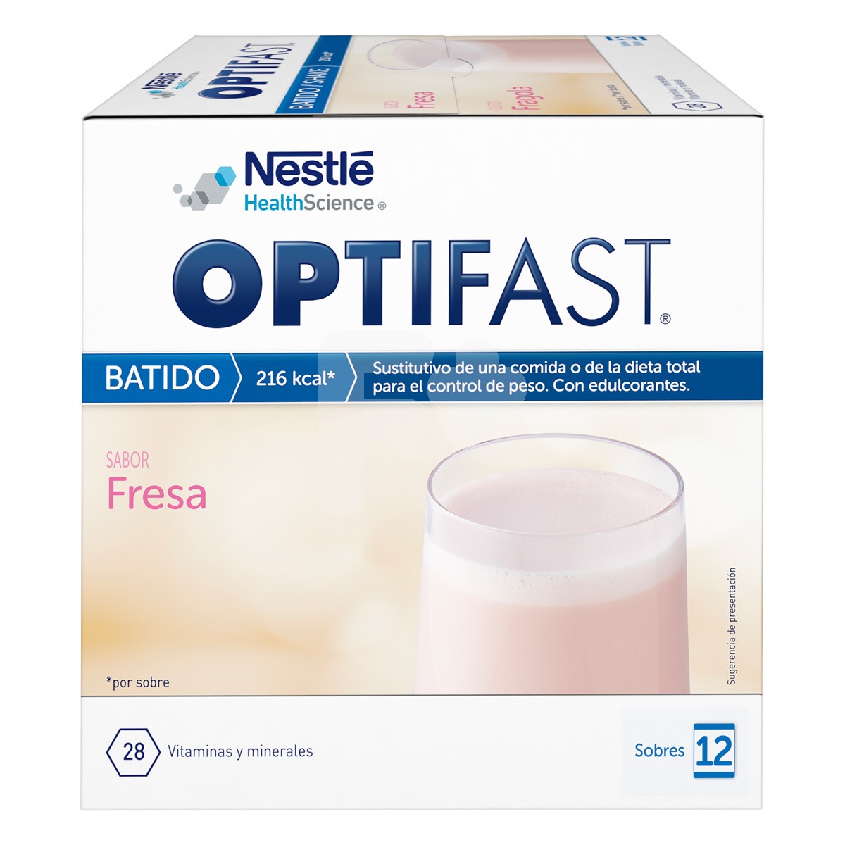 Optifast batido fresa 9 sobres 55g