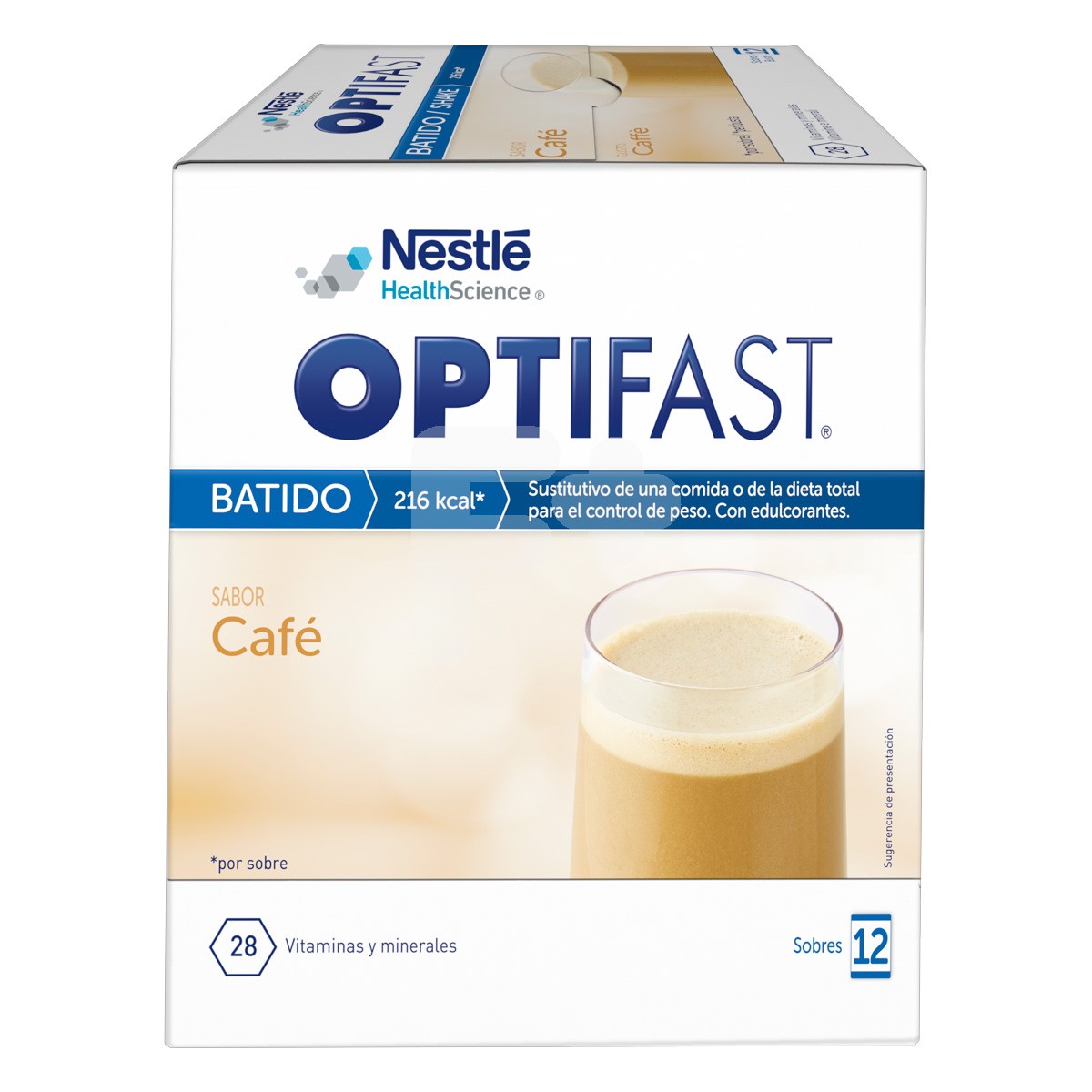 Optifast batido cafe 12 sobres 55g