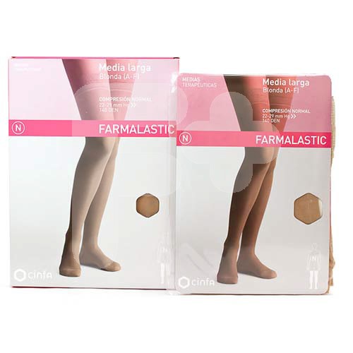 MEDIA FARMALASTIC LARGA BLON CN BEIG T/P
