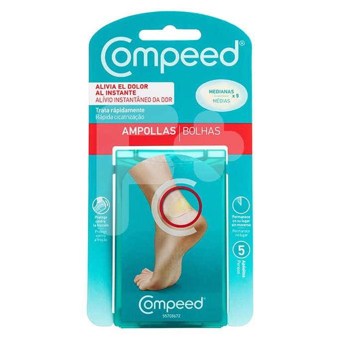 Compeed tiras ampollas mediano 5 uds