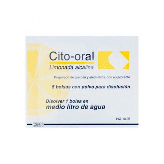 CITO-ORAL LIMONADA ALCALINA 5 BOLSAS