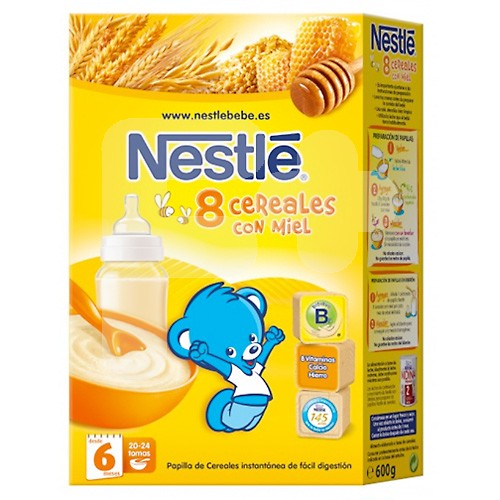 Nestlé 8 cereales miel 600 g