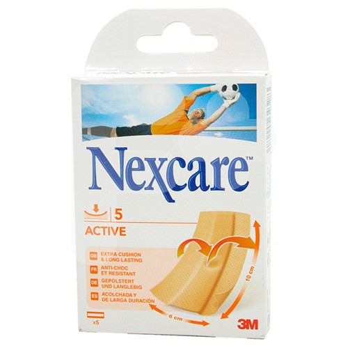 NEXCARE ACTIVE STRIP S 5 TIRAS 10X6 CM.