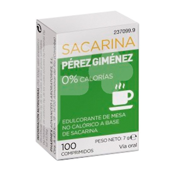 Pérez Gimenez sacarina 100 comprimidos