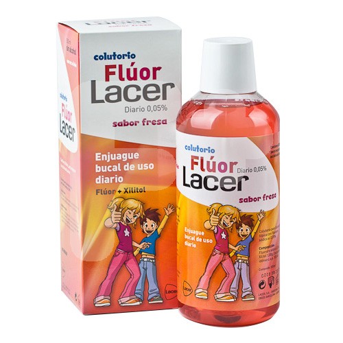 Lacer Colutorio Fluor Fresa 0,05 500ml Lacer Colutorio Fluor Fresa 0,05 500ml