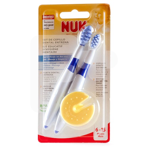 SET CEPILLO DENTAL NUK ENTRENA 2 UDS.