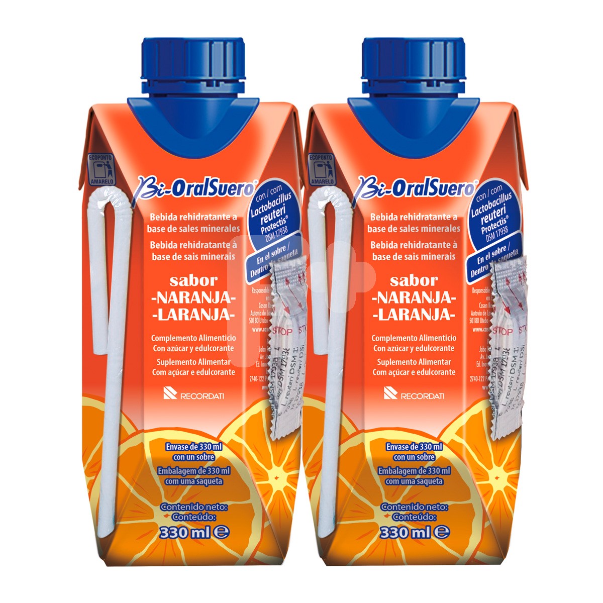 Bioralsuero Naranja pack 2 brick x 330ml