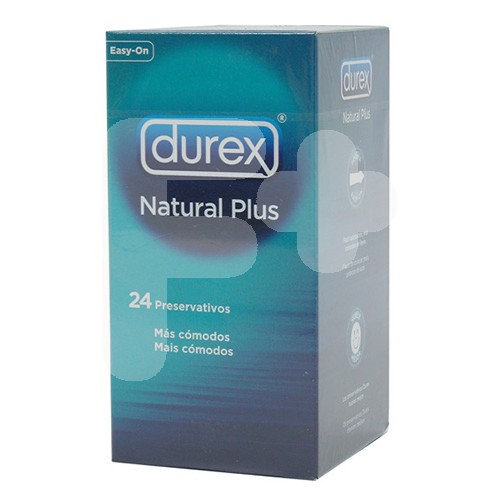 Durex preservativo natural plus easy on 24uds