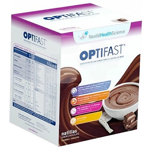 Optifast natillas chocolate 9 sobres