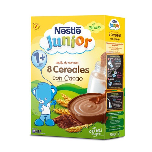 Nestlé Papilla 8 cereales al cacao 600g