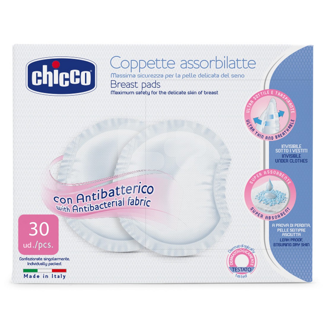 Chicco discos absorb. antibacterias 30u