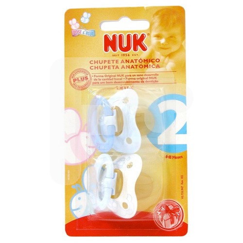 Nuk Nukete chupete látex blister rosa talla 2 2 uds