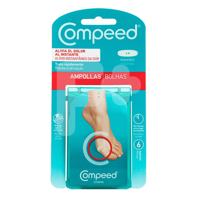 Compeed tiras ampollas pequeño 6 uds