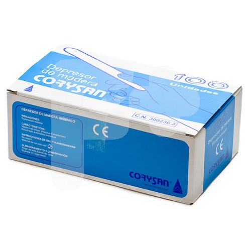 DEPRESOR DE MADERA CORYSAN 100 UND. DEPRESOR DE MADERA CORYSAN 100 UND.