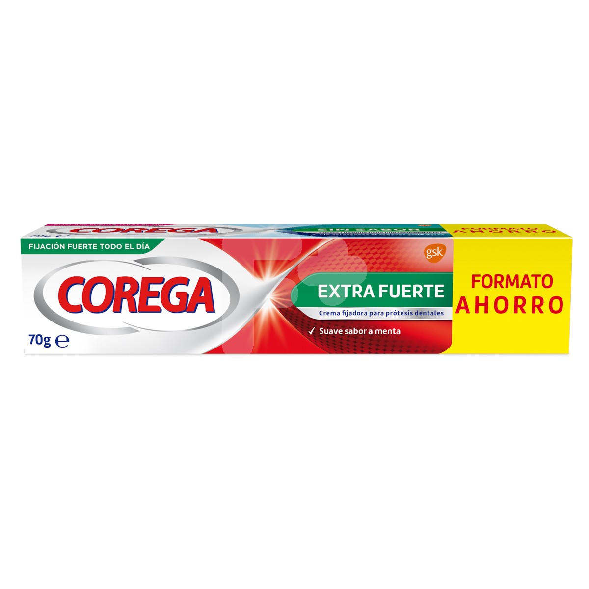 Corega extra fuerte crema sin zinc 70g