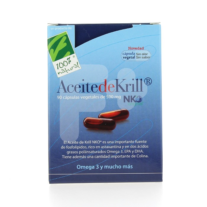 100% Natural Aceite krill 80 perlas