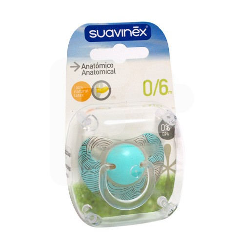 Suavinex Chupete anatómico caucho 0-6M Suavinex Chupete anatómico caucho 0-6M