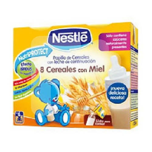 Nestlé Papilla líquida multicereales con miel 2x250ml