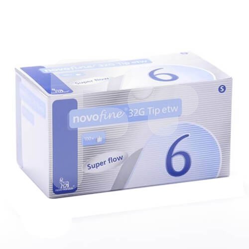 Novofine agujas 32G 32G 0,23/0,25X6MM 100u Novofine agujas 32G 32G 0,23/0,25X6MM 100u
