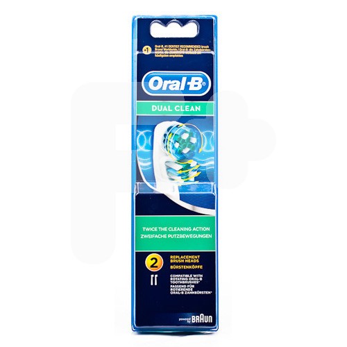 OralB recambio dual action recambio cepillo eléctrico 2u OralB recambio dual action recambio cepillo eléctrico 2u