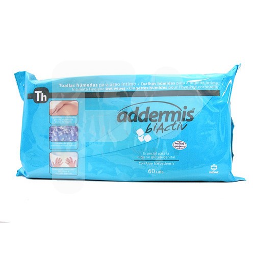 Addermis adultos toallitas aloe vera 60u