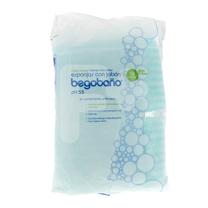 BEGOBAÑO ESPONJA JABONOSA 100 GR 24 UDS