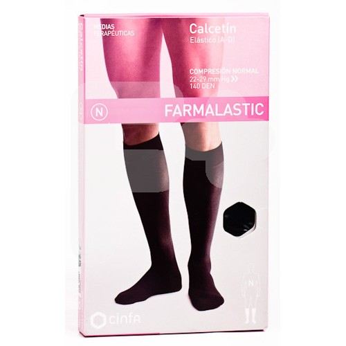 CALCETIN FARMALASTIC NORMAL NEGRO T/MED CALCETIN FARMALASTIC NORMAL NEGRO T/MED