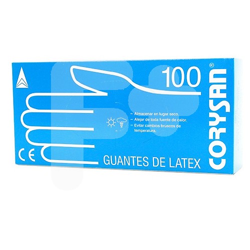 GUANTES CORYSAN LATEX T/PEQUEÑO 100 UND. GUANTES CORYSAN LATEX T/PEQUEÑO 100 UND.